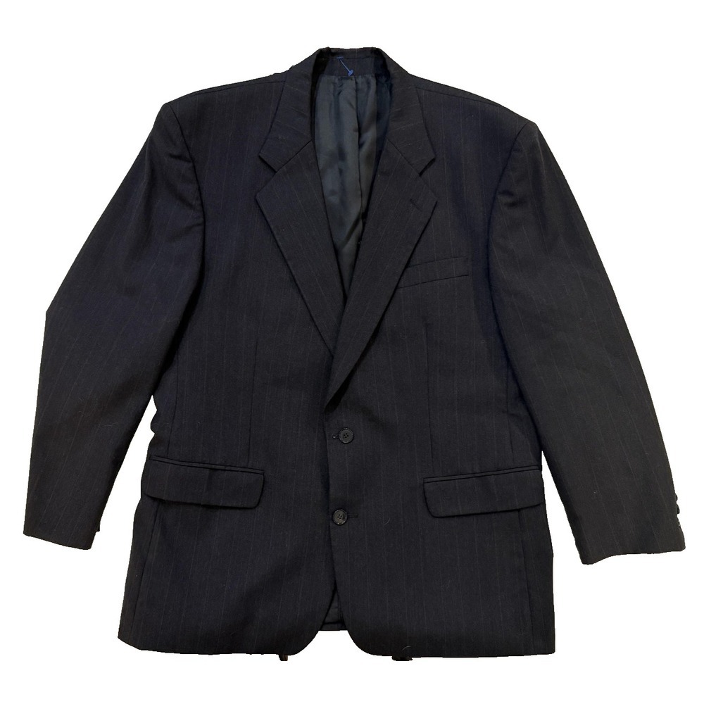 Thomas Churchill Wool Pinstripe Blazer Mens 43R